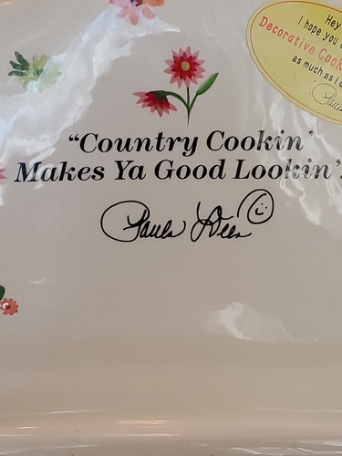 Paula Deen Ceramic Hand Painted Floral Cookbook Holder On The Veranda 9x9x6 NWT - Picture 16 of 24