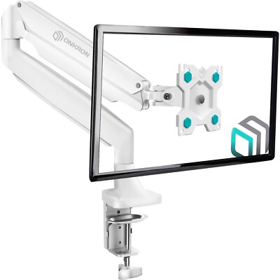 ONKRON Single Monitor Desk Mount for 13 - 32 inch up to 19.8 pounds Gas Spring