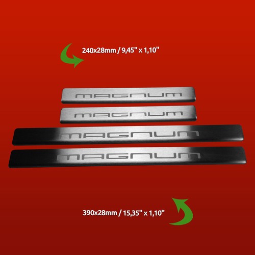 PORSCHE CAYENNE 957 Plaques de seuil de porte MAGNUM  Acier inoxydable 304 fini  - Imagen 5 de 5