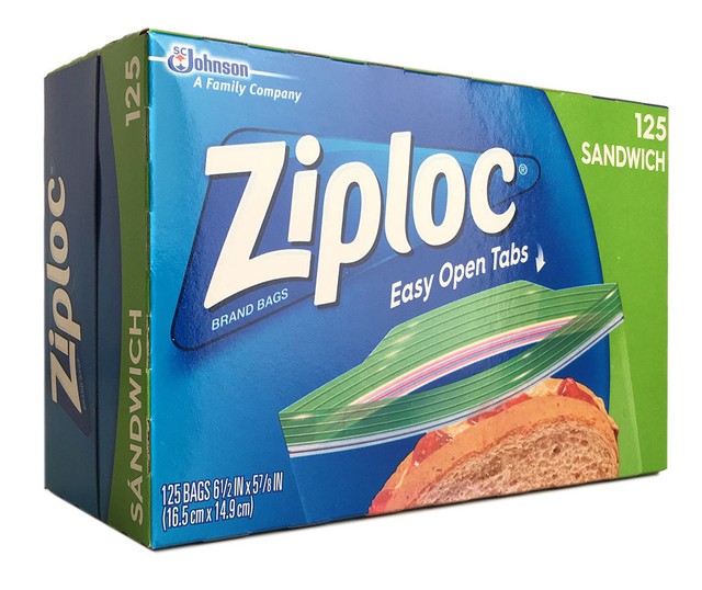 (1) Box of 125 Ziploc Easy Open Tabs Sandwich Bags eBay