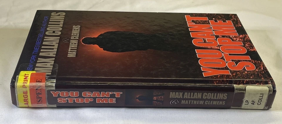 You Can't Stop Me Collins, Max Allan; Clemens, Matthew Ex Library Large Print HC - Image 3 of 4