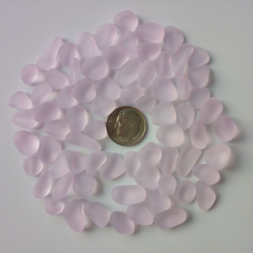 Medium 10-16 mm Undrilled Beach Glass Sea Glass Beads For Jewelry Use - Picture 62 of 64