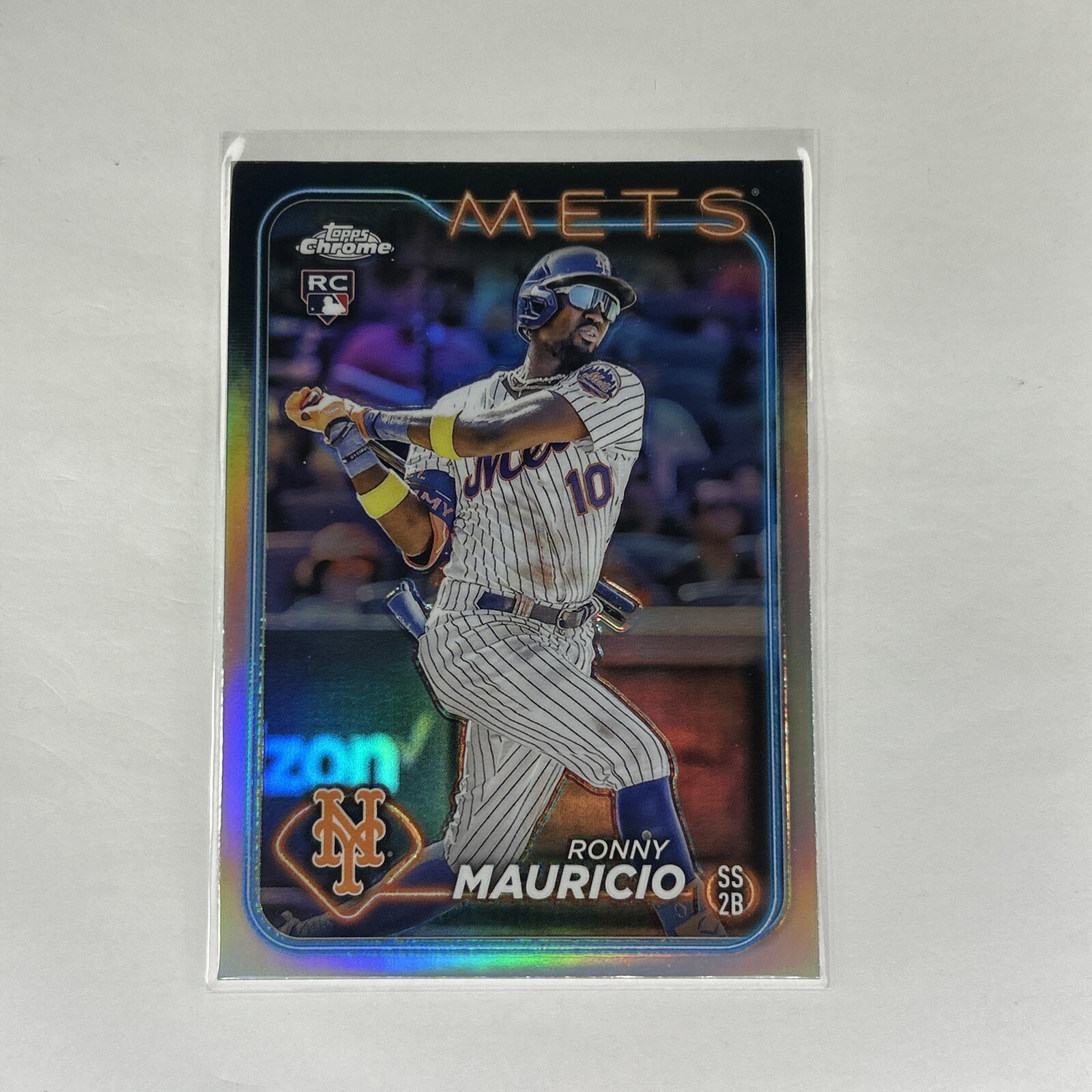 2024 Topps Chrome - Refractor #28 Ronny Mauricio (RC) New York Mets