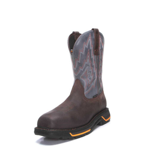 9.5 EE Ariat 10033966 Men's Iron Coffee Leather BigRig Composite Toe WorkBoot *