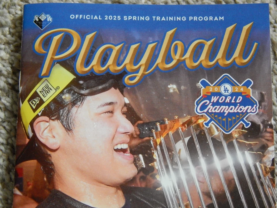 2025 OFFICIAL SPRING TRAINING GAME PROGRAM LOS ANGELES DODGERS MLB PLAY BALL NEW - Image 2 of 4