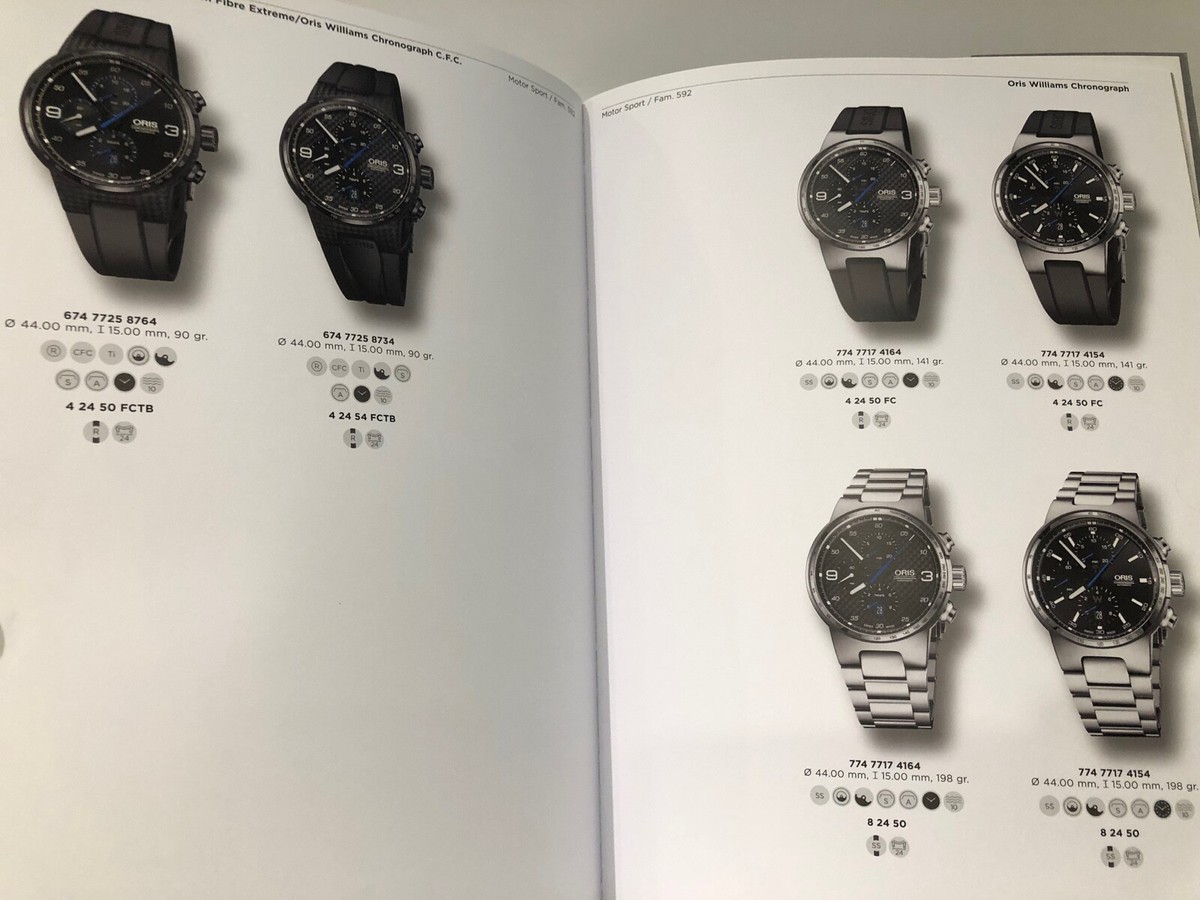 Catalogue Général ORIS 2016/2017 - Montres En Anglais - Bon état