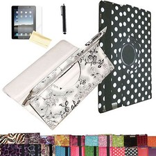 Rotating Leather Case Cover For Samsung Galaxy Tab 2 Tab 3 7" 7-inch 10.1 10.1"