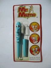 Novelty Pen From Mr. Memo In Blister Pack Fun Item Blue Color