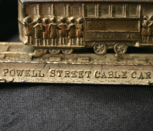 Vintage Metall Souvenir 501 POWELL STREET CABLE CAR SF - Bild 2 von 5