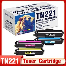 TN221 TN225 Toner Cartridge Set for Brother MFC-9130CW MFC-9340CDW 4 Pack