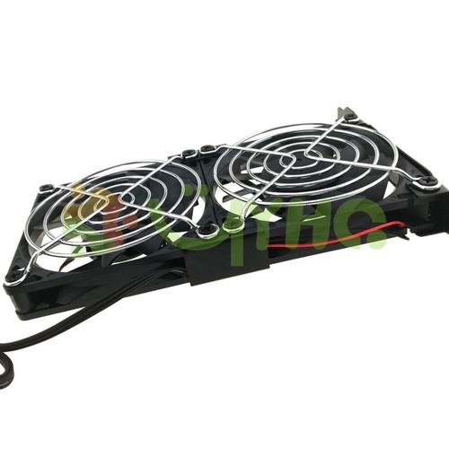 FOR Slot Cooler Dual Fan Graphics Card Cooling Bracket 2300rpm Silent 3pin 4pin - Picture 2 of 5