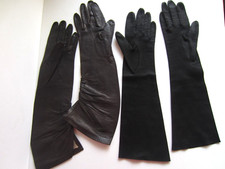2 Pr. Vintage ARIS Women's Elbow-Length Gloves Size 6 France