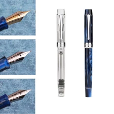 PENBBS 355 Resin China Fountain Pen Smooth Medium/Fine 0.5mm Nibs Writing Gifts