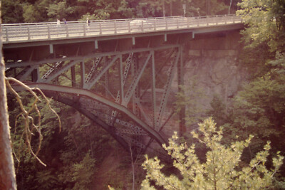 Dia Stahlbrücke Vermont USA 04/1996 gerahmt spm-T10-5