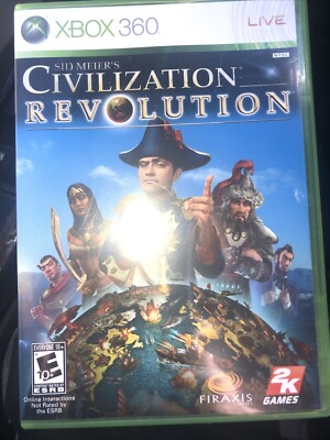 Sid Meier's Civilization Revolution (Microsoft Xbox 360 2008) W/MANUAL CIB Clean
