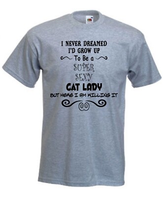 Katze Dame T-Shirt, lustiges Katzen T-Shirt, Kätzchen Unisex T-Shirt, Katze T-Shirt