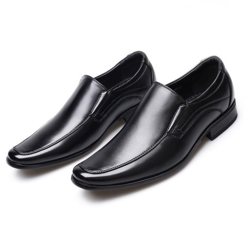 Men Flats Oxfords Shoes Formal Square Toe Classic Business Dress Slip On Plus Sz - Picture 20 of 28