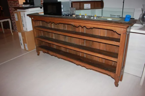 Piattaia Etagere Bassa Francese del 1800 Stile Provenzale