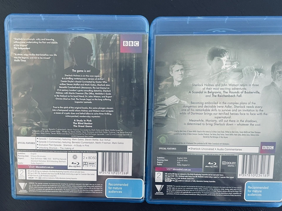 Sherlock бокс-сет: полный серии 1 и 2 Blu-Ray. Бенедикт Камбербэтч - Изображение 4 из 4