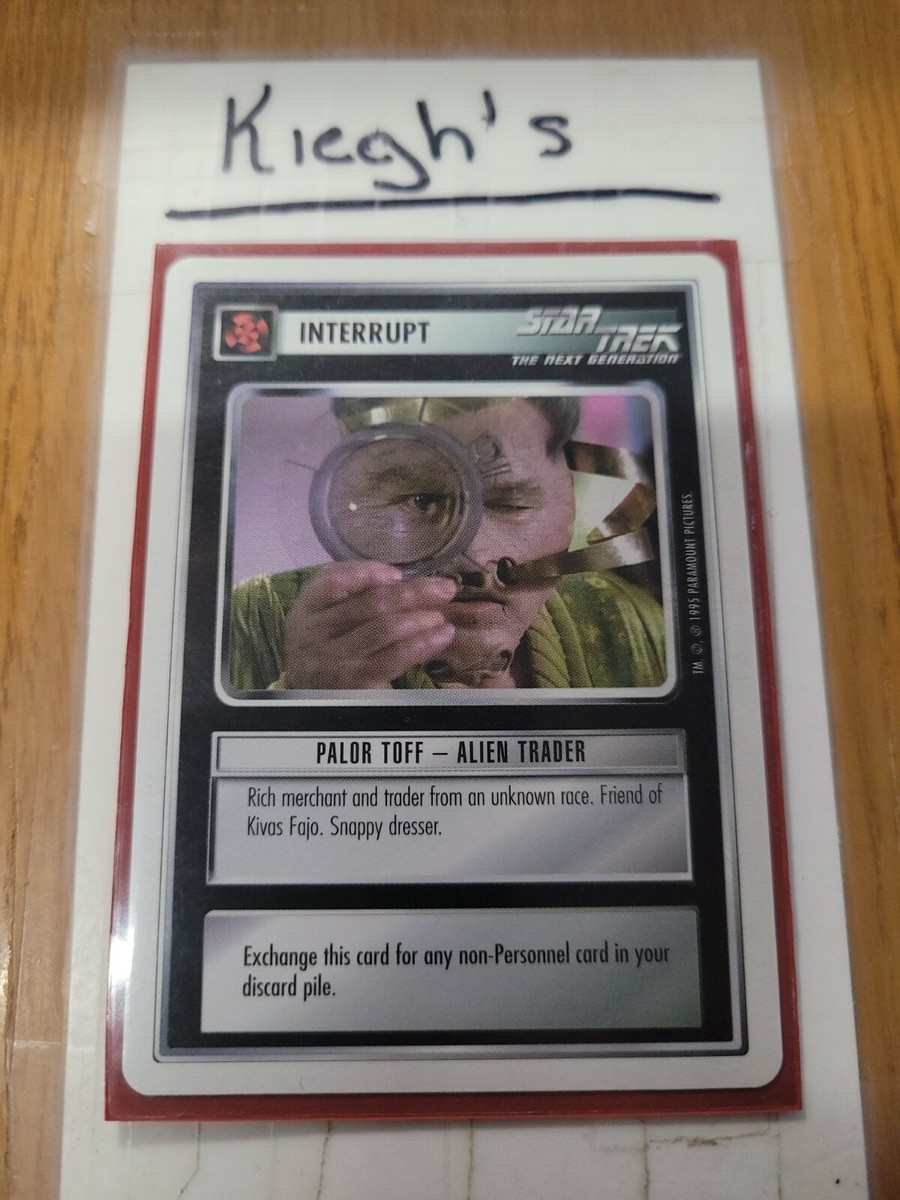 Star Trek CCG - Interrupt - Palor Toff - Alien Trader | eBay