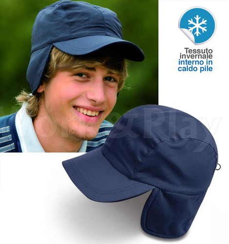 CAPPELLO invernale UOMO DONNA IMBOTTITO PARAORECCHIE PILE CANADIAN coulisse  | eBay