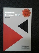 Tastiera bluetooth wireless con custodia in pelle/Galaxy TabE 8"