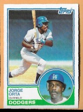 GEORGE ORTA LOS ANGELES DODGERS #722 - TOPPS NM-MT 1983