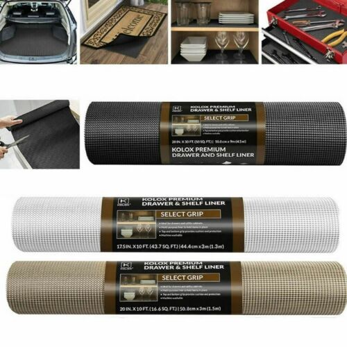 US Tool Drawer Liner Anti-Slip Box Bulk Rubber Sheet Shelf Non-Adhesive Mat Roll