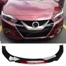 For 2016-2018 Nissan Maxima Red Front Bumper Lip Spoiler Splitter Body Kit