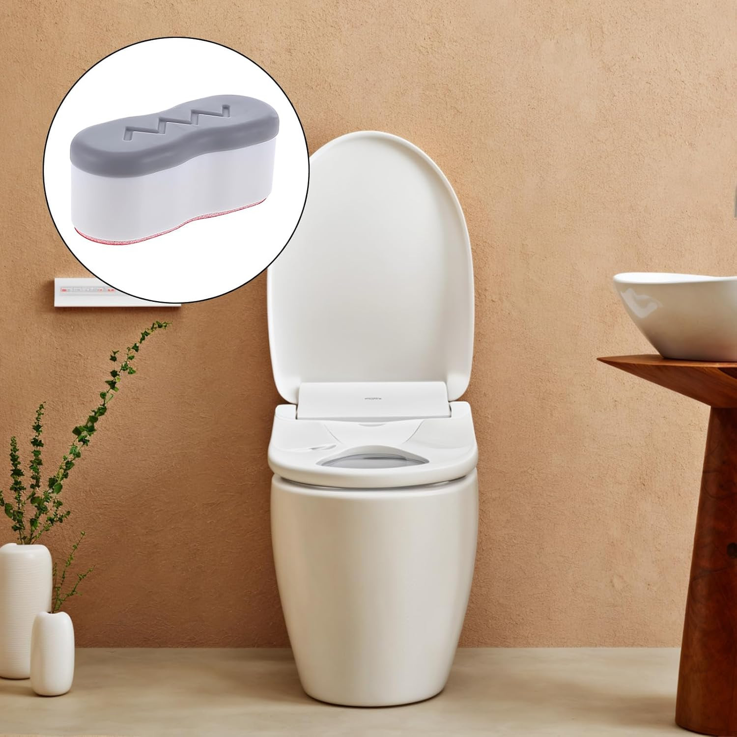 8Pcs Bidet Height-Increasing Pads Toilet Seat Risers Toilet Lid Rubber Bumpers w