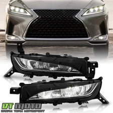 For 2020-2022 Lexus RX350 RX450 LED Bumper Fog Lights Driving Lamps Left+Right