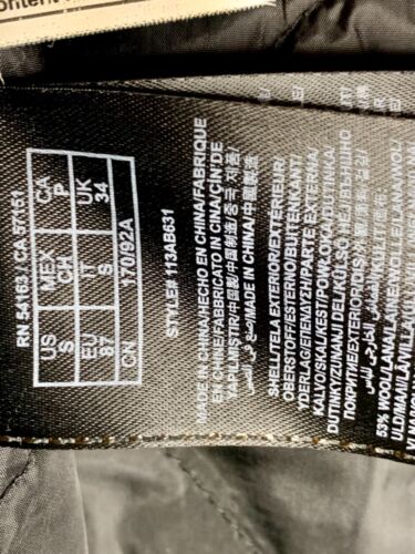 Guess Men's Gray Wool-Blend Bomber Jacket Quilted Lining - Picture 10 of 12
