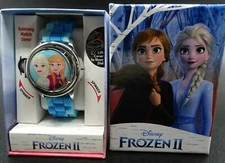 Disney Accutime / "Frozen II Flip Top Spinner Digital Bumpy Rubber Watch / NIB
