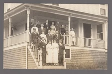 Real Photo Postcard Family Image Souvenir of a Wedding June 29, 1914