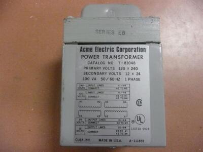 Acme Electric Corporation T-81048 | eBay