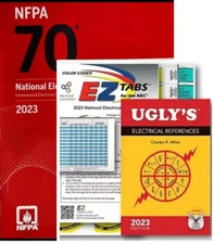 NFPA 70 2023 NEC Code Book nfpa PB + Ugly's Electrical Ref Spiral + EZ New Stock
