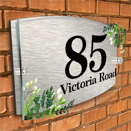 Contemporary House Sign Colourful Door Sign Personalised Name Plate Acrylic Sign - Picture 23 of 23