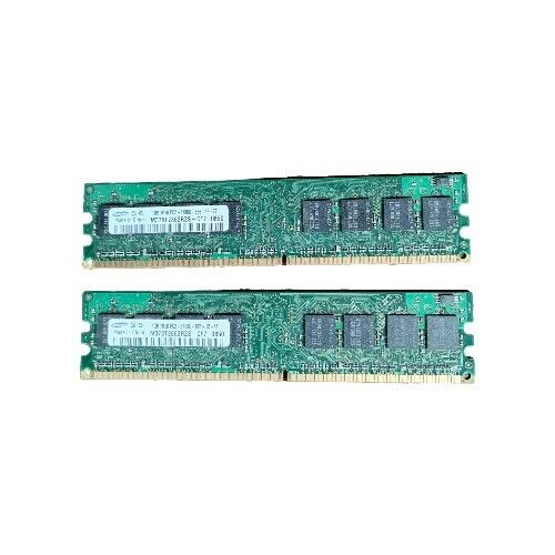 Set Of 2 SAMSUNG M378T2863RZS-CF7 1GB-1Rx8 PC2-6400U-666-12-ZZ (2GB Total) - Picture 1 of 1