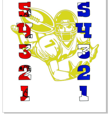 Football Team Color - Cornhole Scoreboard - Score Keeper