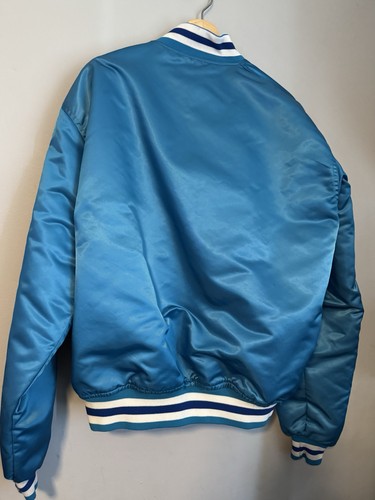 Vintage Starter Charlotte Hornets Jacke Satin Bomber Made In USA 90s Herren XL - Bild 9 von 11