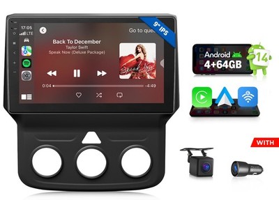 Android Auto 4+64G Car Stereo CarPlay 9'' IPS for 2019-2024 Ram 1500 Classic WiFi