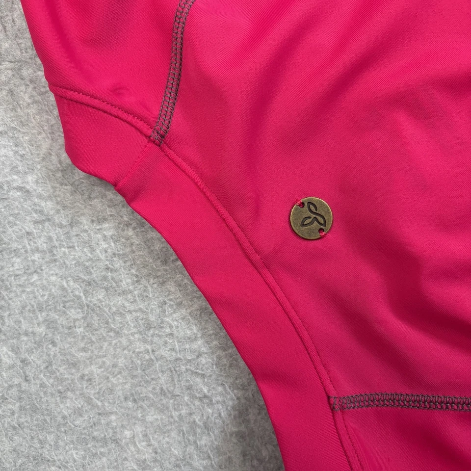 Camisa Prana Mujer Mediana Naranja Rosa Manga Larga Piscina Reflectante Exterior Foto 4 de 4