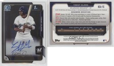 2015 Bowman Draft Chrome Draft Pick Auto Trent Grisham Trent Clark #BCA-TC Auto