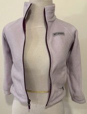 Columbia Girls XS 6/6X Fleece Jacket Purple Zip-Up Soft Outdoor Coat