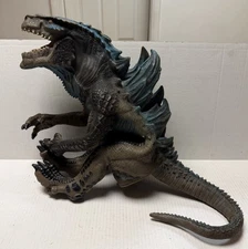 1998 Toho Blue GODZILLA T-Rex Full Body Rubber Hand Puppet Resaurus 21” Dinosaur