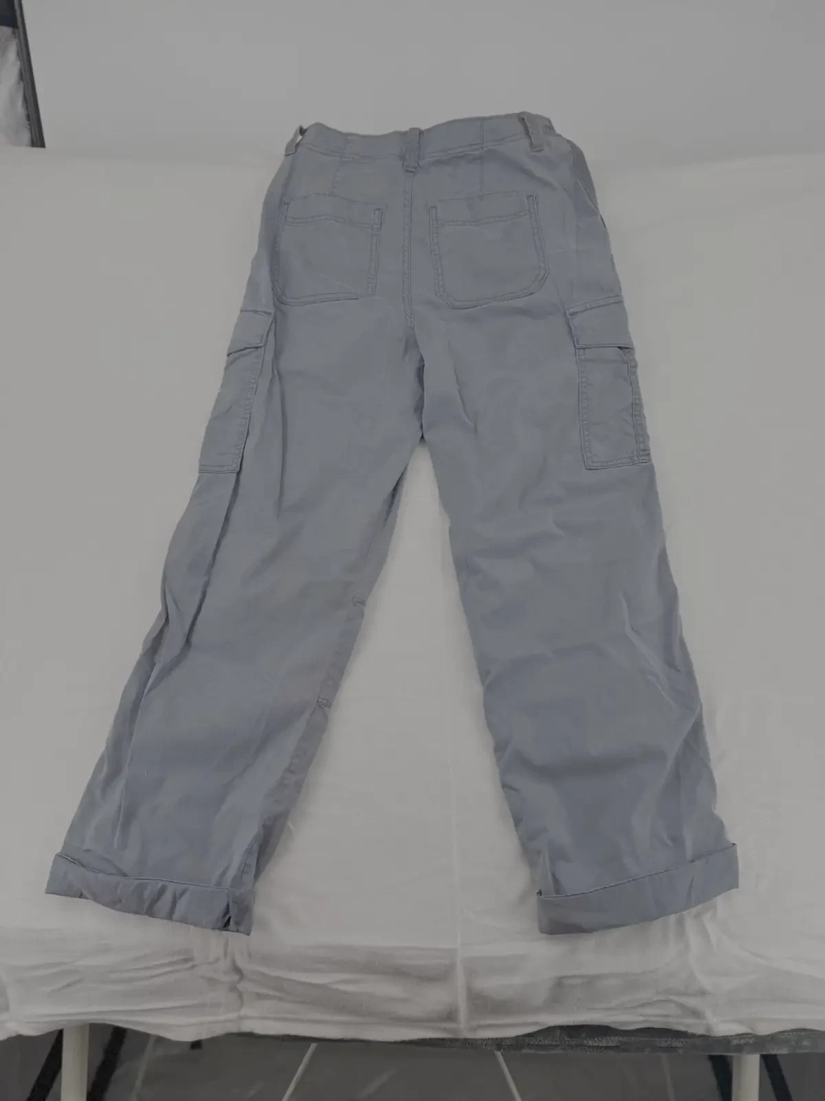 M&S Womens Cargo Trousers UK 8 Long Graphite Grey Utility Stretch Lyocell image 8