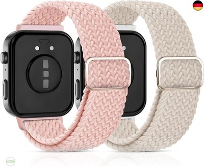 2-Stück Geflochtenes Bänder Kompatibel mit Huawei Watch Fit 4/4 Pro/Fit 3 A