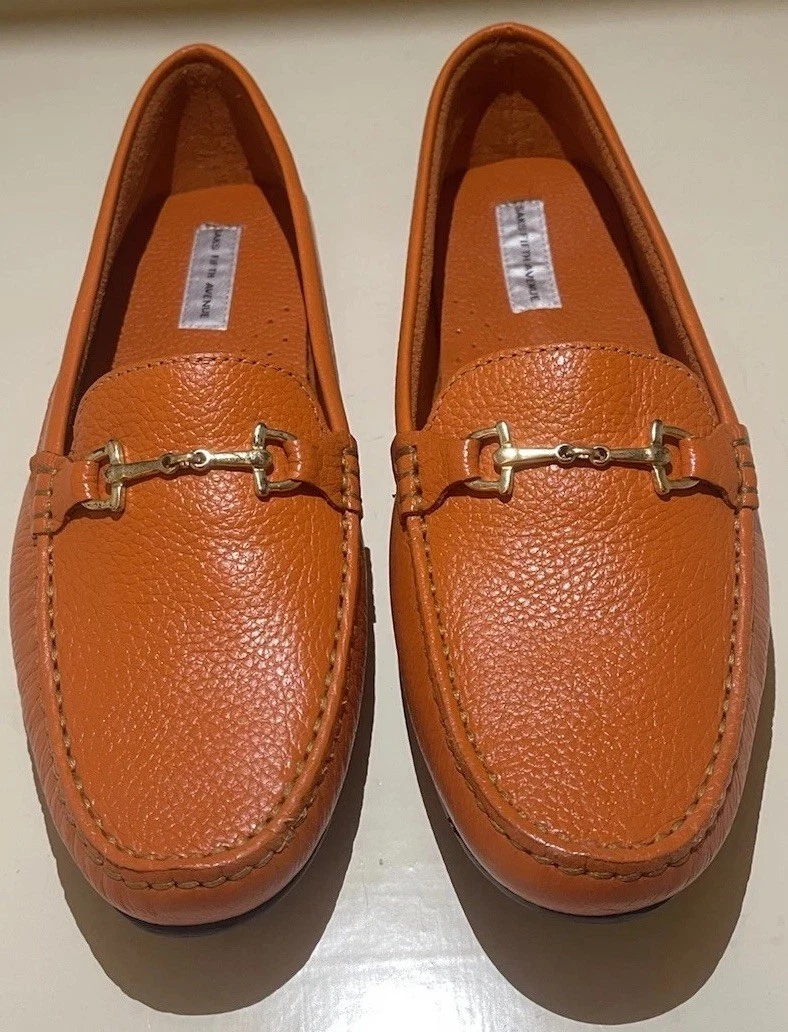Saks Fifth Avenue Loafer Leather Upper Flats for Women for  display picture 3