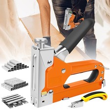 Staple Gun Heavy Duty Tacker Upholstery Stapler Fabric Wood Craft 3000pc Staples 0.0036 per staple
