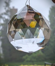 18 Clear Crystal Ball Prisms Pendant Suncatcher Hanging Drop Chandelier Parts